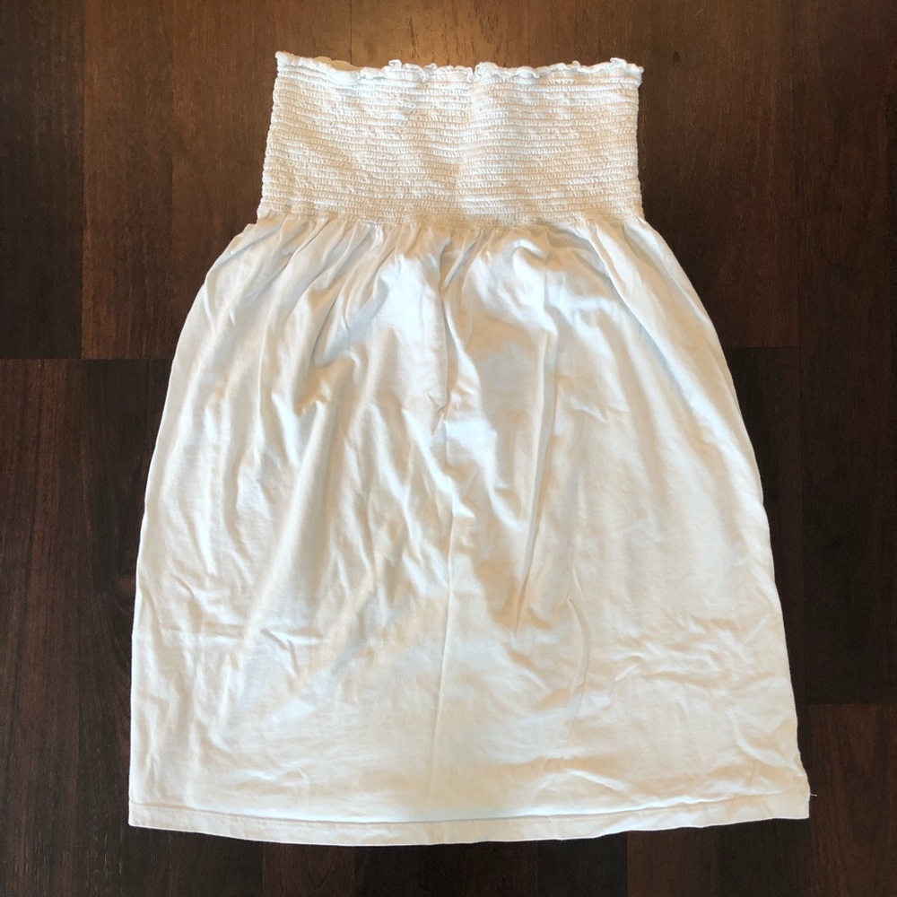 White swim cover up